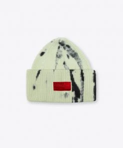 Sree Santhosh Tie Dye Oversized Beanie (Lime/Black) Hats