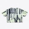 Sree Santhosh Tie Dye Love Peace S/S Crop (Lime)