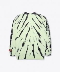 Sree Santhosh Lime CHNGE Logo Tiger Tie Dye Crewneck