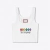 Sree Santhosh Love Everybody Ribbed Tank (White) Best Selling