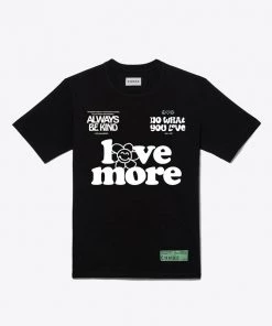 Sree Santhosh Best Selling Love More Always Be Kind S/S T-Shirt (Black)