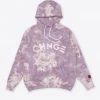 Sree Santhosh Mauve Marble Tie Dye University Hoodie