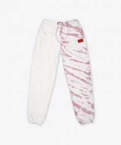 Sree Santhosh Chalk/Mauve Pieced Tie Dye University Sweatpant Best Selling