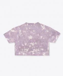 Sree Santhosh Marble Tie Dye University S/S Crop (Mauve) Best Selling