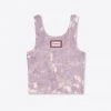 Sree Santhosh Marble Tie Dye Logo Ribbed Tank (Mauve)