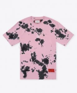 Sree Santhosh Best Selling Tie Dye Power Of Love S/S T-Shirt (Mauve/Black)