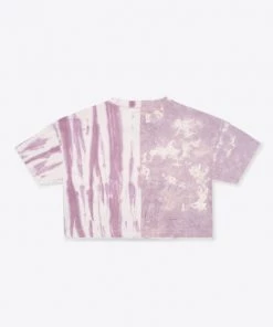 Sree Santhosh Tie Dye Pieced University S/S Crop (Mauve/Chalk) Best Selling 5 Sree Santhosh Tie Dye Pieced University S/S Crop (Mauve/Chalk) Best Selling