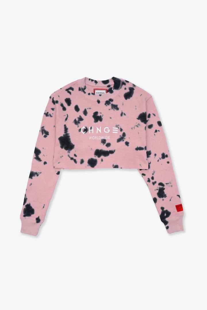 Sree Santhosh Tie Dye CHNGE Worldwide Crop L/S Thermal (Mauve) 3 Sree Santhosh Tie Dye CHNGE Worldwide Crop L/S Thermal (Mauve)