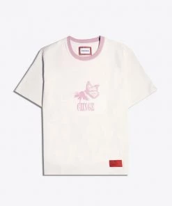 Sree Santhosh Growth Is A Process S/S Ringer T-Shirt (Chalk) New Arrivals