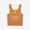 Sree Santhosh Best Selling Men Of Quality Ribbed Tank (Caramel)