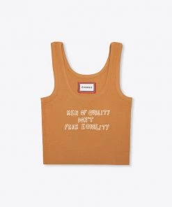 Sree Santhosh Best Selling Men Of Quality Ribbed Tank (Caramel)