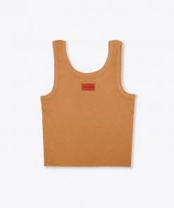 Sree Santhosh Best Selling Men Of Quality Ribbed Tank (Caramel)