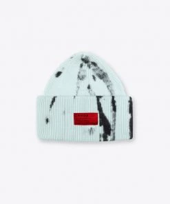 Sree Santhosh Hats Tie Dye Oversized Beanie (Mint/Black)