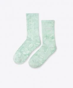 Sree Santhosh Accessories Mint Marble Tie Dye CHNGE Logo Socks