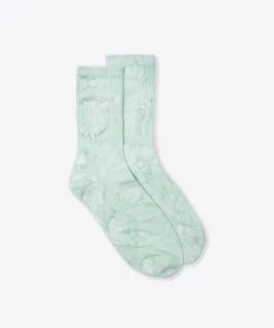 Sree Santhosh Accessories Mint Marble Tie Dye CHNGE Logo Socks