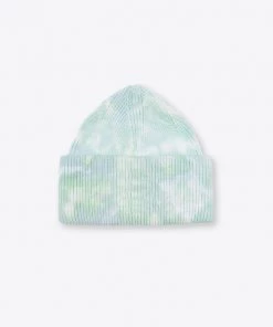 Sree Santhosh Tie Dye Oversized Beanie (Mint) Hats
