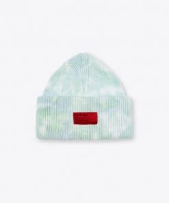Sree Santhosh Tie Dye Oversized Beanie (Mint) Hats