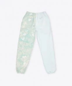 Sree Santhosh Mint/Mint Marbled Pieced TD Sweatpant