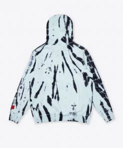 Sree Santhosh Mint Tiger Tie Dye University Hoodie