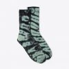 Sree Santhosh Mint/Black Tiger Tie Dye CHNGE Logo Socks Accessories