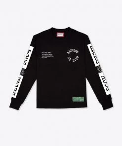 Sree Santhosh Love More Cuffed L/S T-Shirt (Black) Best Selling