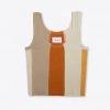Sree Santhosh Pieced Ribbed Tank (Brown) Best Selling
