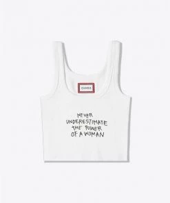 Sree Santhosh Best Selling POAW Ribbed Tank (White)