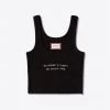 Sree Santhosh No Human Ribbed Tank (Black)