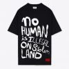 Sree Santhosh No Human Is Illegal T-Shirt Dress (Black)