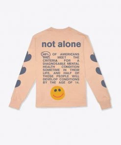 Sree Santhosh You Are Not Alone Cuffed L/S T-Shirt Best Selling