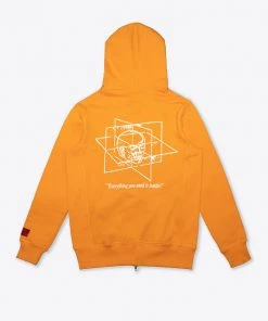 Sree Santhosh YAAYN Zip Up Hoodie (Orange Slice)
