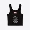 Sree Santhosh Respecting Women Ribbed Tank (Black)