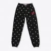 Sree Santhosh Embroidered Peace Sweatpants (Black) Best Selling