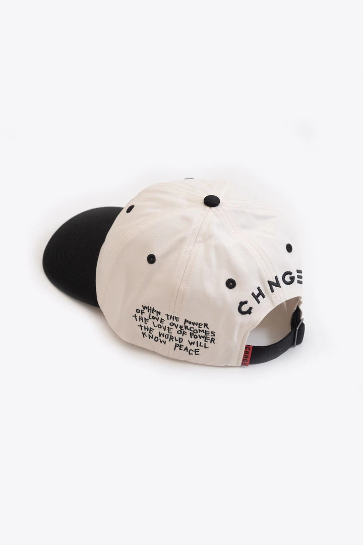 CHNGE Best Selling Chalk/Black Panel Power Of Love Baseball Cap 4 CHNGE Best Selling Chalk/Black Panel Power Of Love Baseball Cap