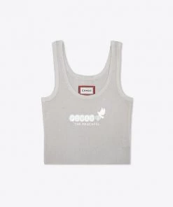 Sree Santhosh P2TP Ribbed Tank (Sand) Best Selling