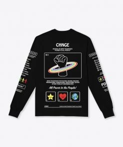 Sree Santhosh PTTP Cuffed L/S T-Shirt (Black) Best Selling