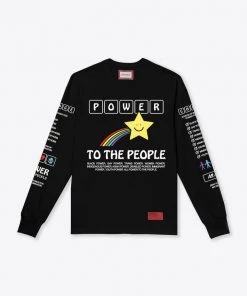 Sree Santhosh PTTP Cuffed L/S T-Shirt (Black) Best Selling