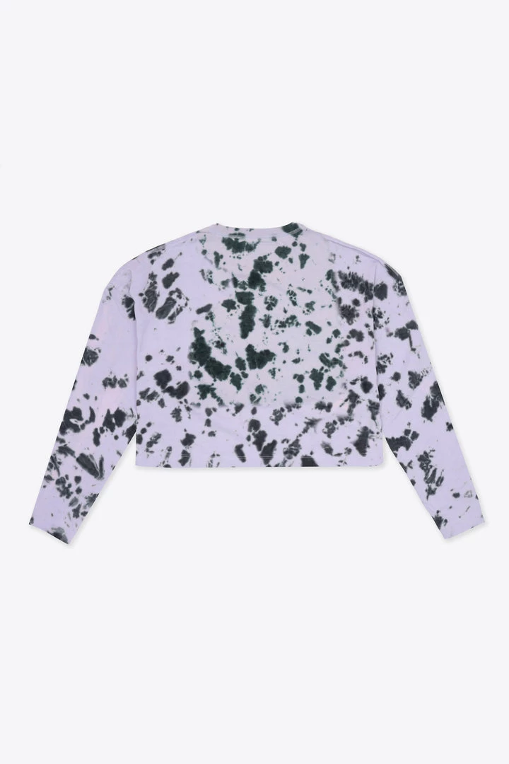 Sree Santhosh Best Selling Tie Dye University L/S Crop (Violet/Black) 4 Sree Santhosh Best Selling Tie Dye University L/S Crop (Violet/Black)