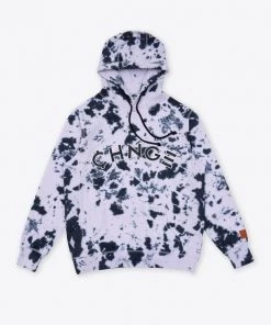 Sree Santhosh Best Selling Violet Splotch Tie Dye University Hoodie