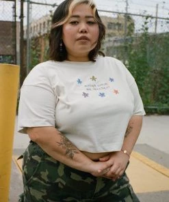 Sree Santhosh Mother Nature For President Crop (Chalk) Best Selling