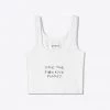 Chnge-nyc Save The F*cking Planet Ribbed Tank (White) Best Selling