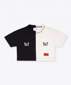 Sree Santhosh Best Selling Pieced Butterflies Crop Top