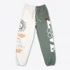 Sree Santhosh Best Selling Happy People Sweatpants (Chalk/Juniper)