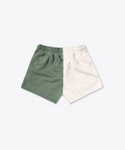 Sree Santhosh Happy People Sweatshorts (Chalk/Juniper)