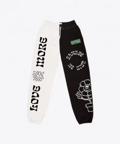 Sree Santhosh MHA Chalk/Black Pieced Sweatpant