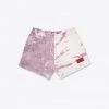 Sree Santhosh Best Selling Mauve/Chalk Pieced Tie Dye Sweatshorts