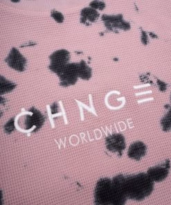 Sree Santhosh Tie Dye CHNGE Worldwide Crop L/S Thermal (Mauve)