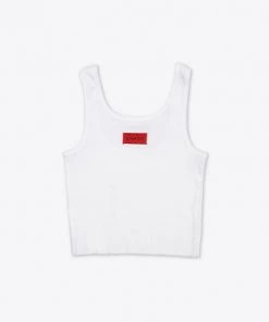 Sree Santhosh Love Whoever Zero Waste Ribbed Tank (White) ♻️ 8 Sree Santhosh Love Whoever Zero Waste Ribbed Tank (White) ♻️