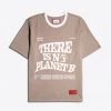 Sree Santhosh New Arrivals No Planet B S/S Ringer T-Shirt (Driftwood)