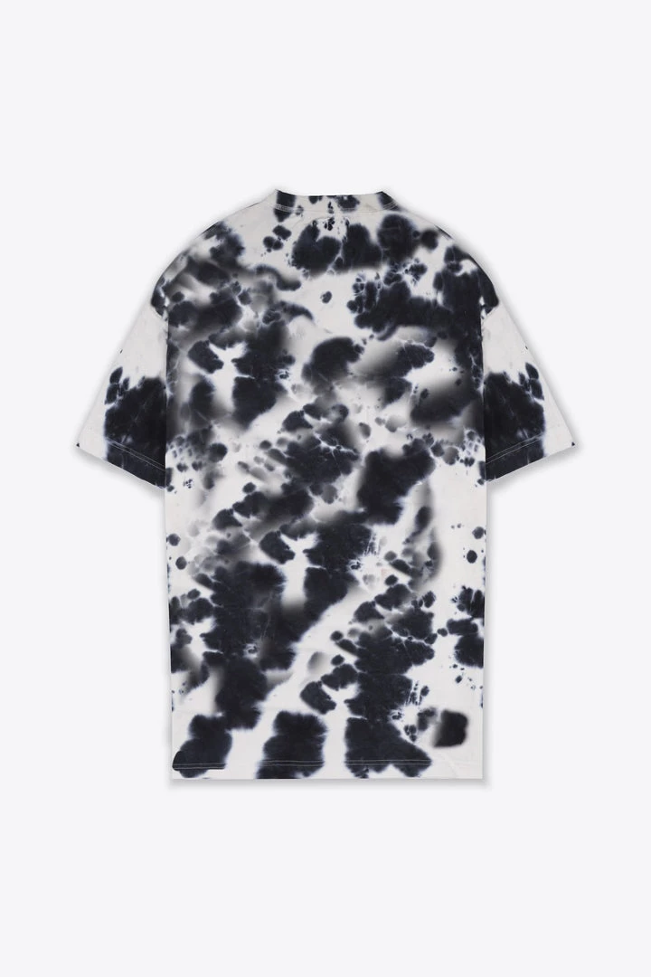 Sree Santhosh Tie Dye Butterfly Logo T-Shirt Dress (Chalk/Black) 4 Sree Santhosh Tie Dye Butterfly Logo T-Shirt Dress (Chalk/Black)